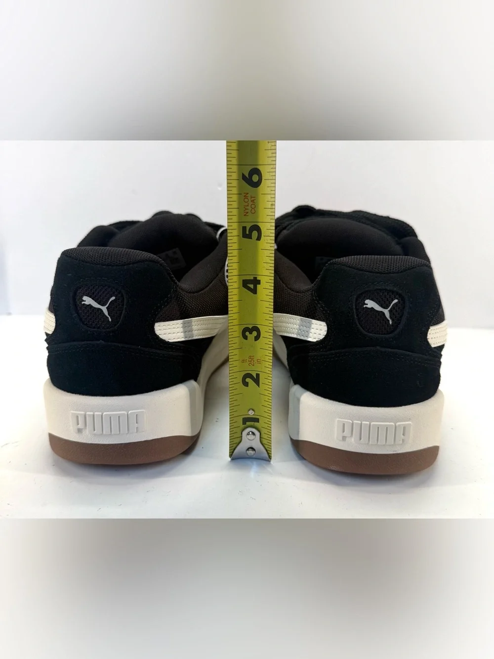 NWOB Lifestyle OG Puma Black Alpine Snow Black & White Low-Top Sneakers M 10